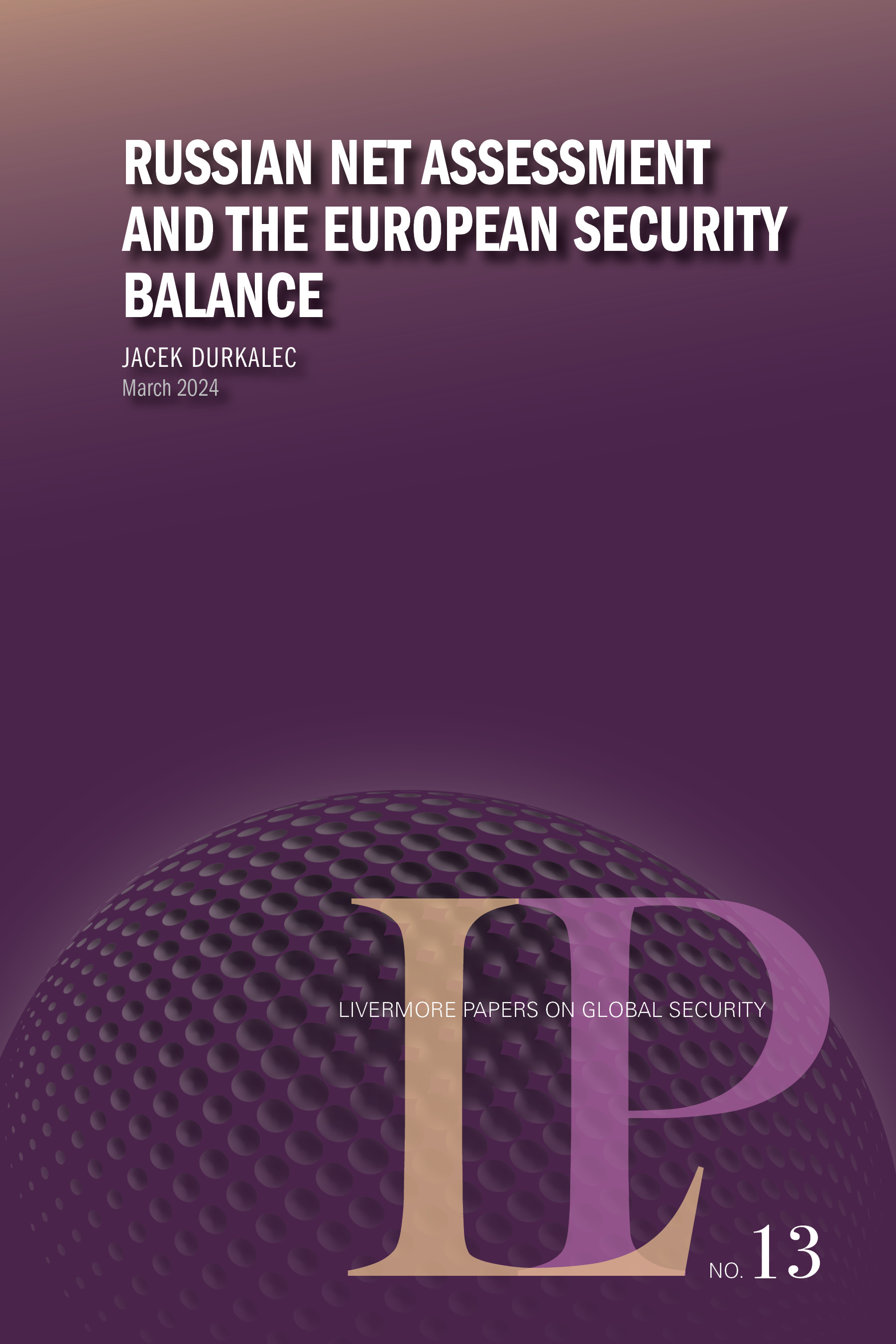 Russian Net Assessment and the European Security Balance cover